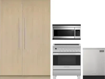 5 Piece Package Includes Refrigerator, Freezer, Range, Microwave And Dishwasher